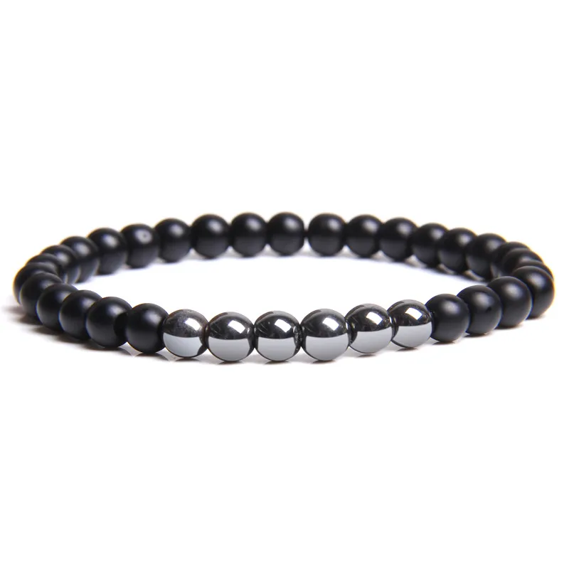 2 шт./лот Для мужчин естественную Императорский Jaspe камень браслет из бисера
