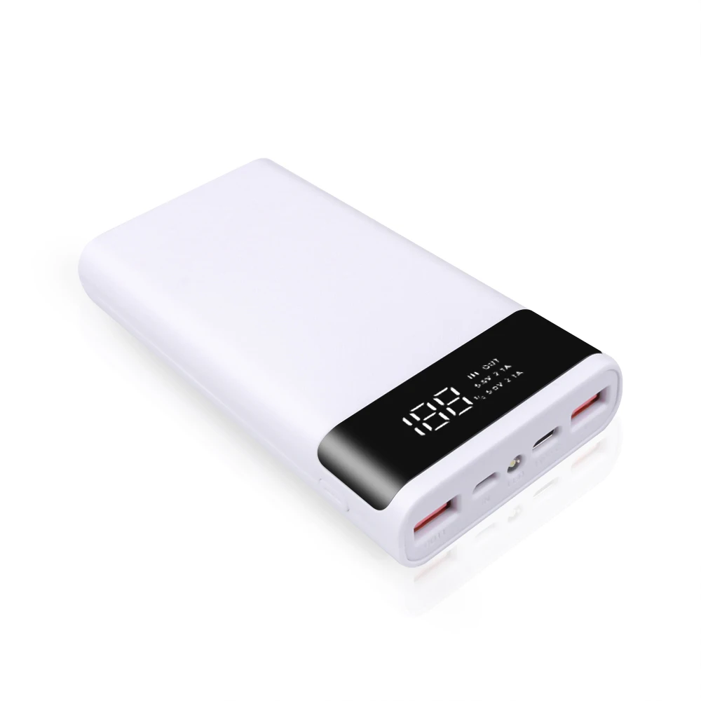 Внешний аккумулятор Kebidumei с 2 USB-портами Micro USB Type-C 5 В 6*18650 светодиодный ным экраном