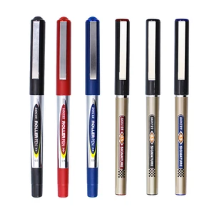 Ручка BAOKE BK110 с прямым жидкостным роликом, 0,5 мм, черная быстросохнущая гелевая ручка, милая стационарная ручка для подписей, 3 шт.