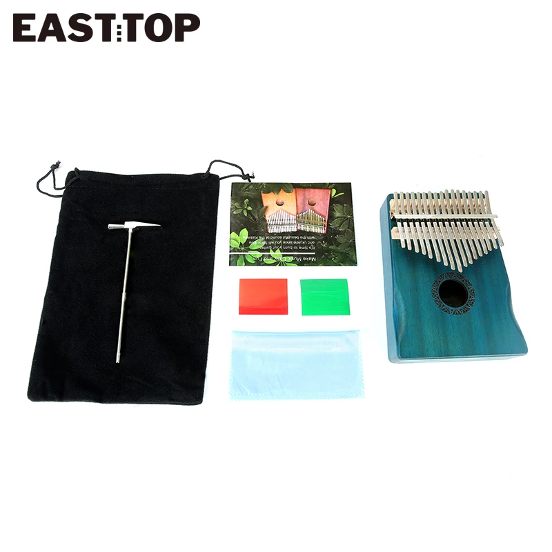 EASTTOP EK17-B 17 Keys Kalimba Thumb Piano Mahogany Body Musical Instrument best quality and price |