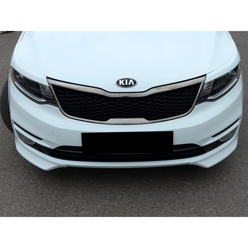 Накладки на передний бампер Клыки GT KIA RIO 3 рестайлинг 2015 2017 ABS пластик юбка спойлер