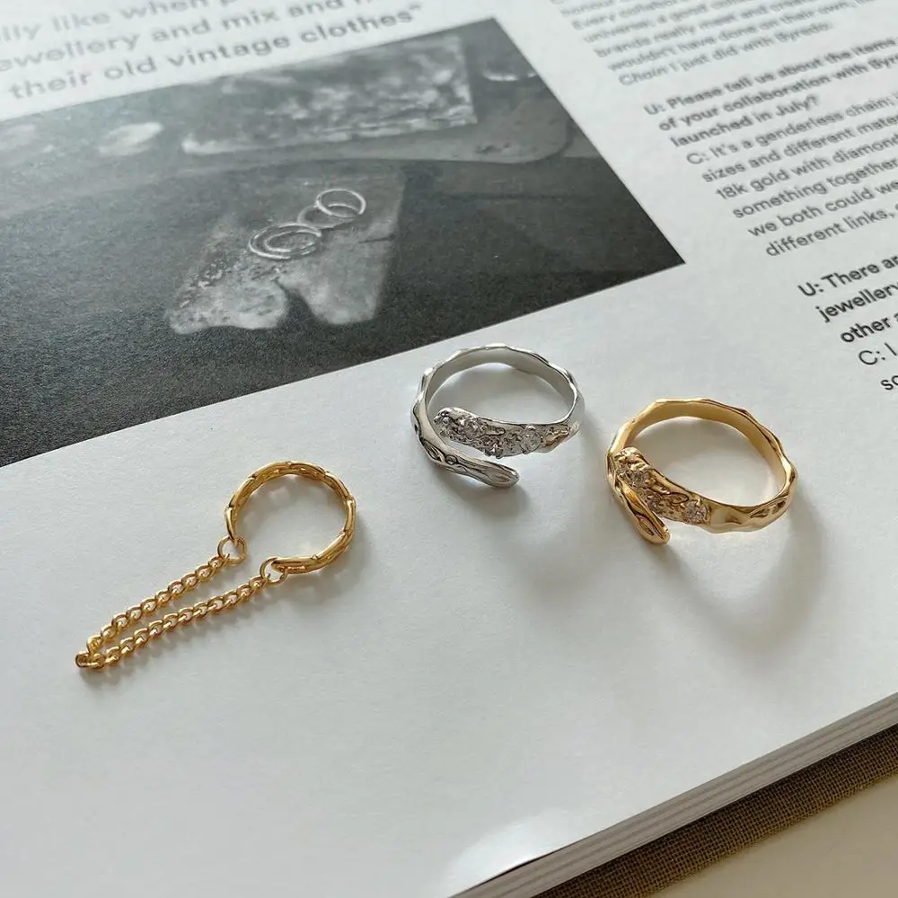 

GHIDBK Dainty 925 Sterling Silver Tassel Chain Earrings Clips Minimalist Hollow Cartilage Earring Simple Street Style Ear Cuff