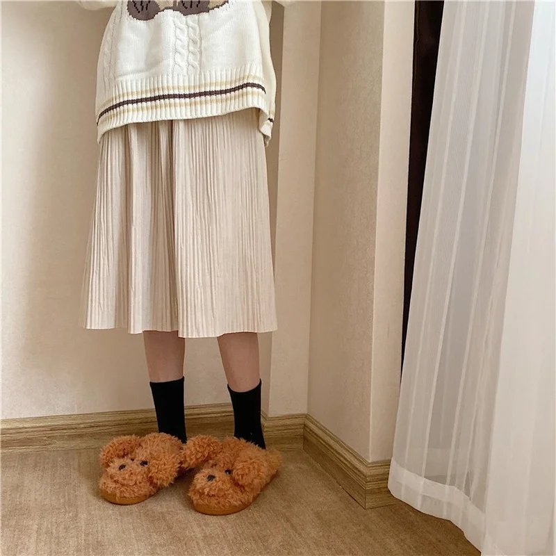 

2021 Winter High Quality Fashion New Casual Comfortable Fashion Trend All-match Classic Cotton Slippers