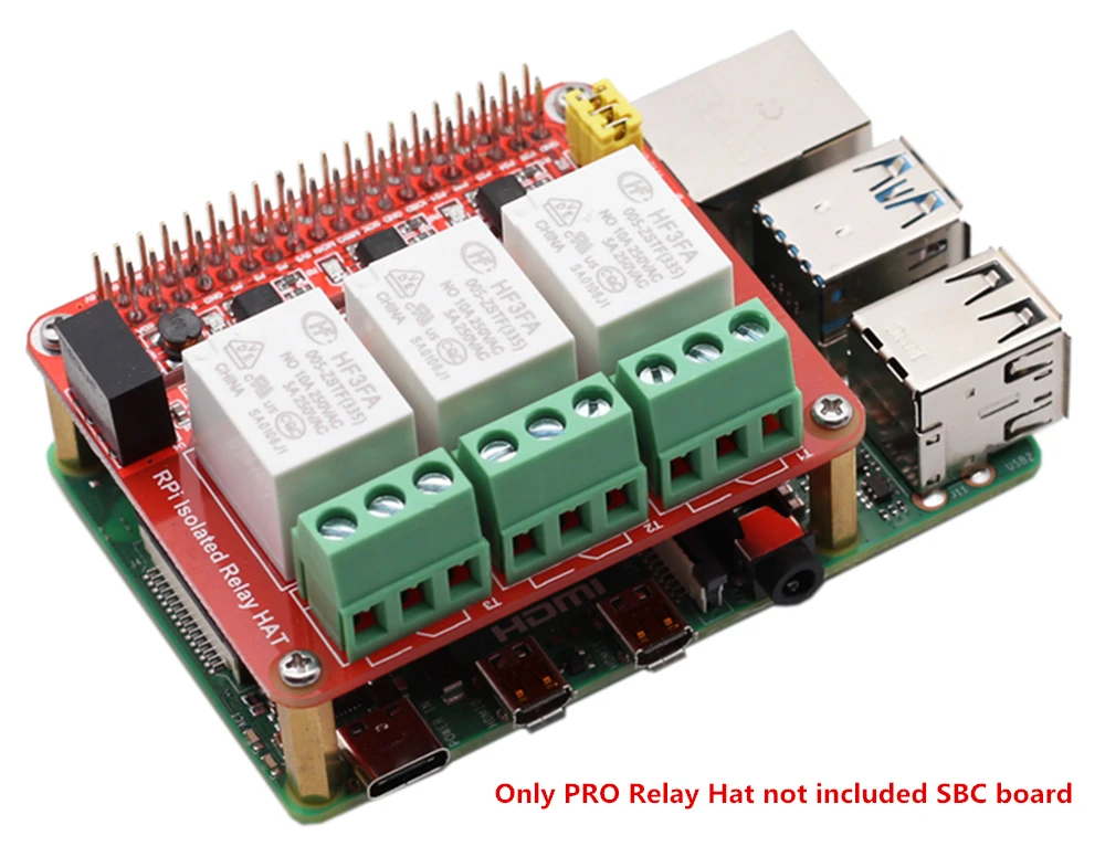 Изолированная релейная крышка RPI для серий Raspberry Pi zero 3B + и 4B | Компьютеры офис