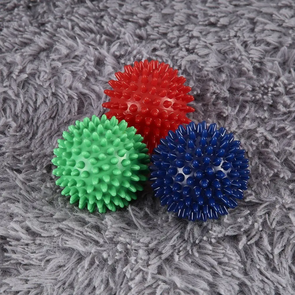 ПВХ коврик для фитнеса шарики массажа рук подошвы Ежик сенсорные хват