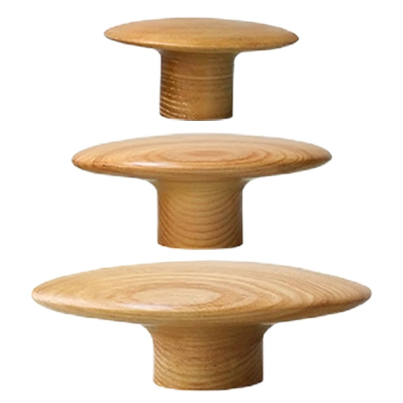 

Wood Round Clothes Rack Wall Coat Hanger Mushroom Clothes Hook Wall Hanger Wooden Towel Hooks Pretty Home Decoration