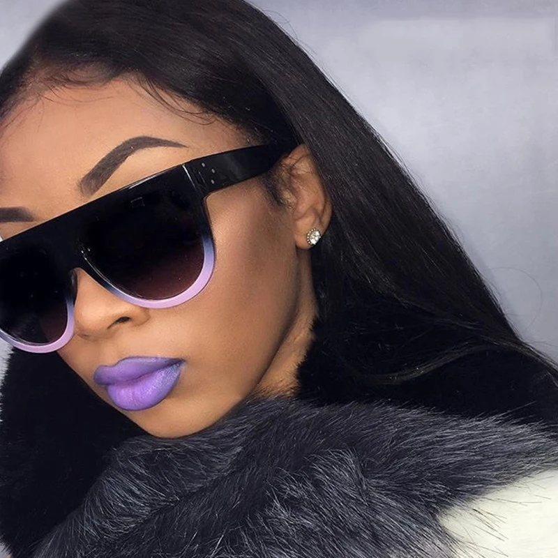 Хотите клуб 2018 брендовые дизайнерские солнцезащитные очки женщины градиент