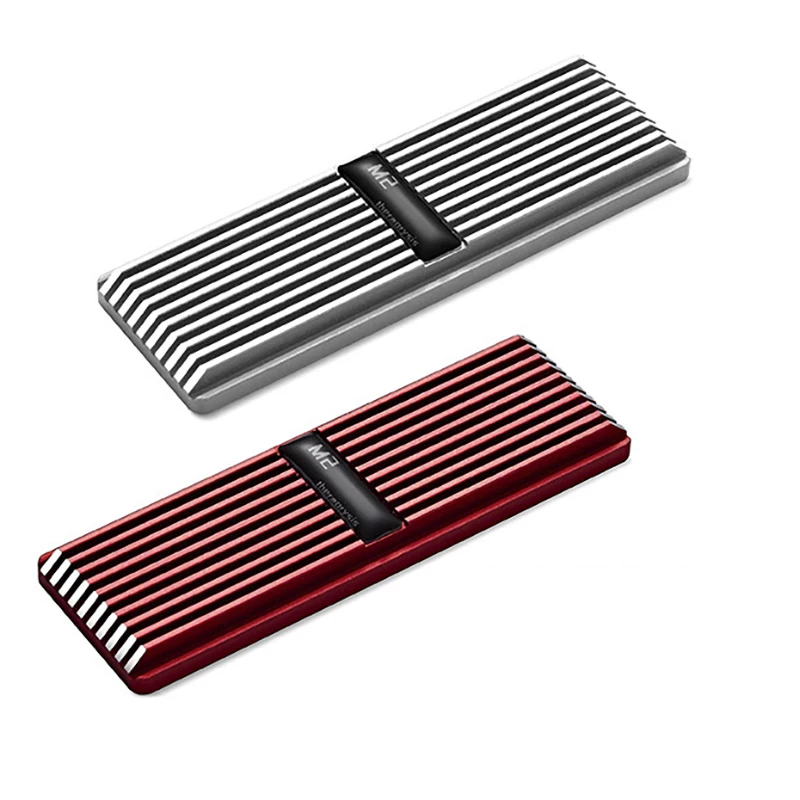 

M.2 SSD Heatsink Cooler 2280 Solid State Hard Disk Aluminum Cooling Thermal Pad NVME NGFF Radiator