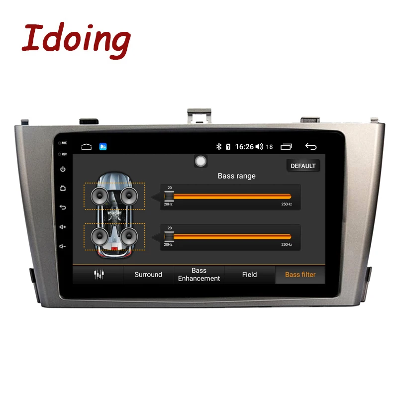 Idoing 9 &quot4G + 64G 2.5D QLED автомобильный Android Радио мультимедийный плеер головное