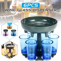 6 shot glass dispenser holder wine whisky beer dispenser rack bar accessory drinking party games glass dispenser drinking tools