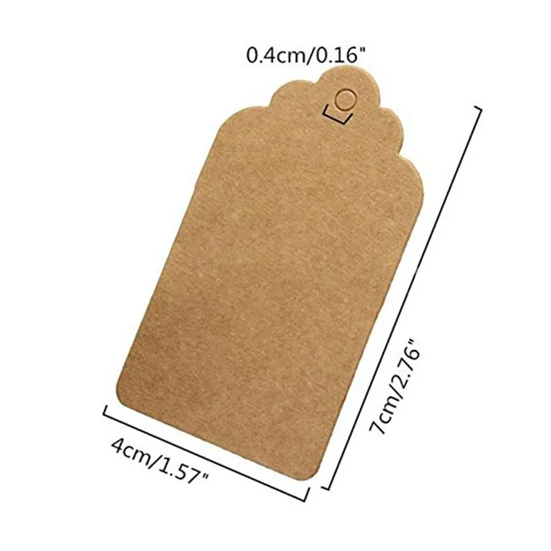 100 шт. упаковочные этикетки сделай сам бирки из крафт бумаги