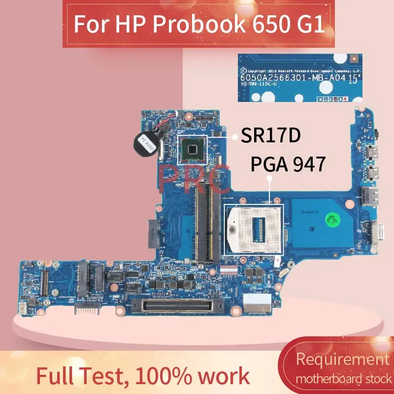 Placa-mãe para Computador Portátil hp Probook 640 g1 650 g1 Hm86 Srsr17d Ddr3 Placa Principal 744007001 744007501 Placa-mãe para notebook
