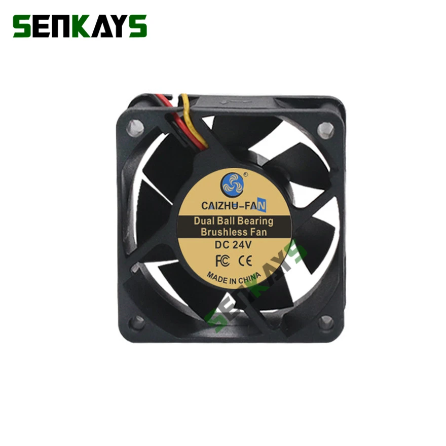 Двойной шариковый подшипник 60x60x25 мм 6025 DC 5V 12V 24V компьютерный кулер вентилятор 60x25