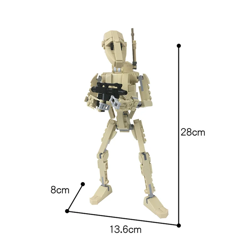 

Star Space Movie B1 Battle Droid Model MOC-35343 Combat Robot Walker Modular building blocks Xmas Gifts Diy Bricks Kids Toys