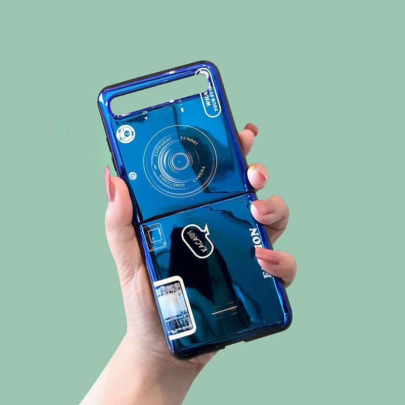ins for samsung galaxy z flip mobile phone shell zflip3 folding protective case f7000 light luxury protective case all inclusive free global shipping