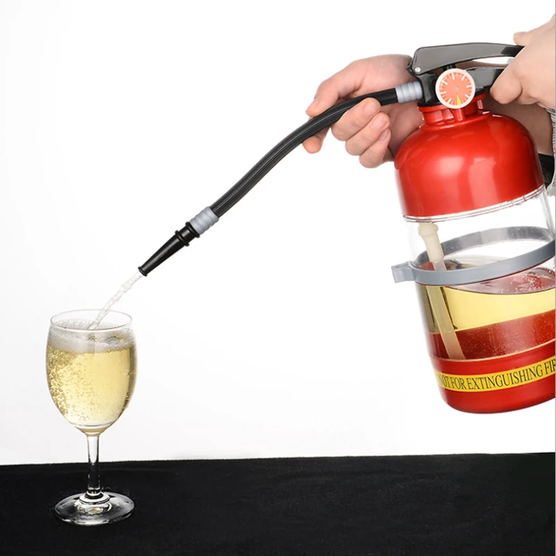 

Creative 2L Fire Extinguisher Wine Drink Dispenser Party Beer Water Dispenser Beer Barrels Beverage Liquor Bar Accessories