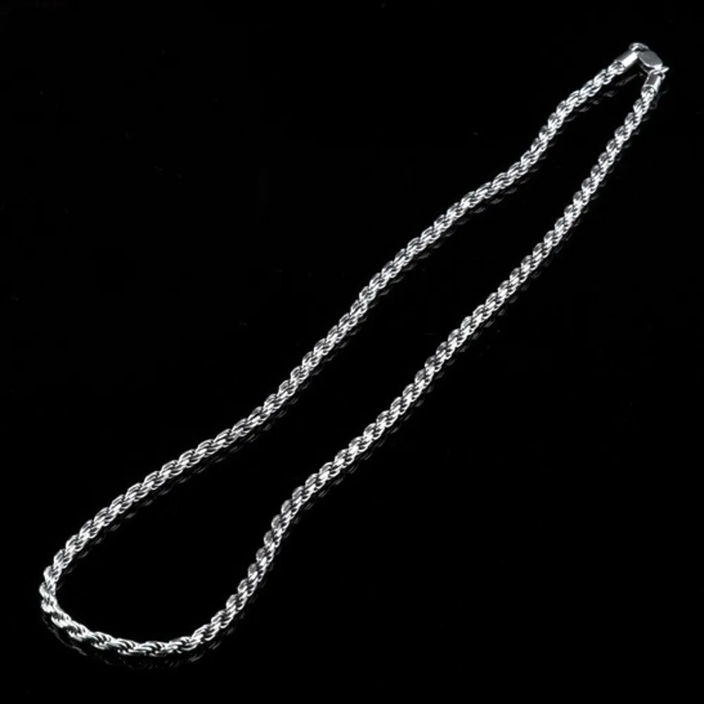 Серебряное ожерелье BOCAI из конопляной веревки