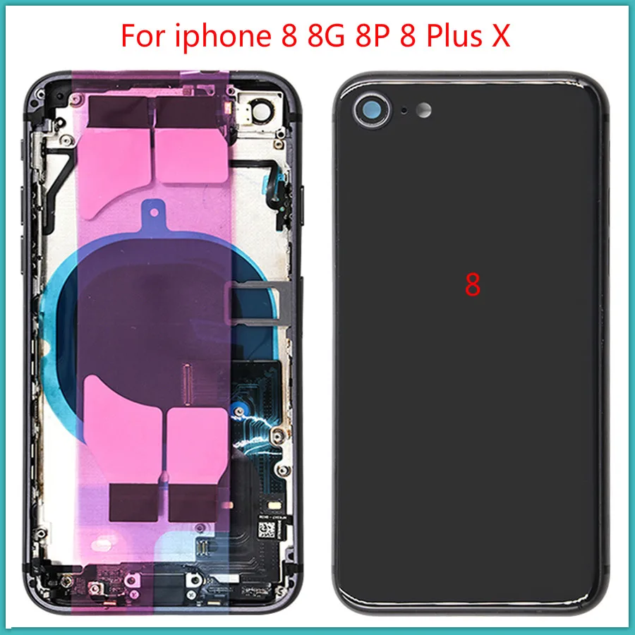 100% Протестировано Высокое качество для iphone 8 8G P Plus X задняя крышка батареи +