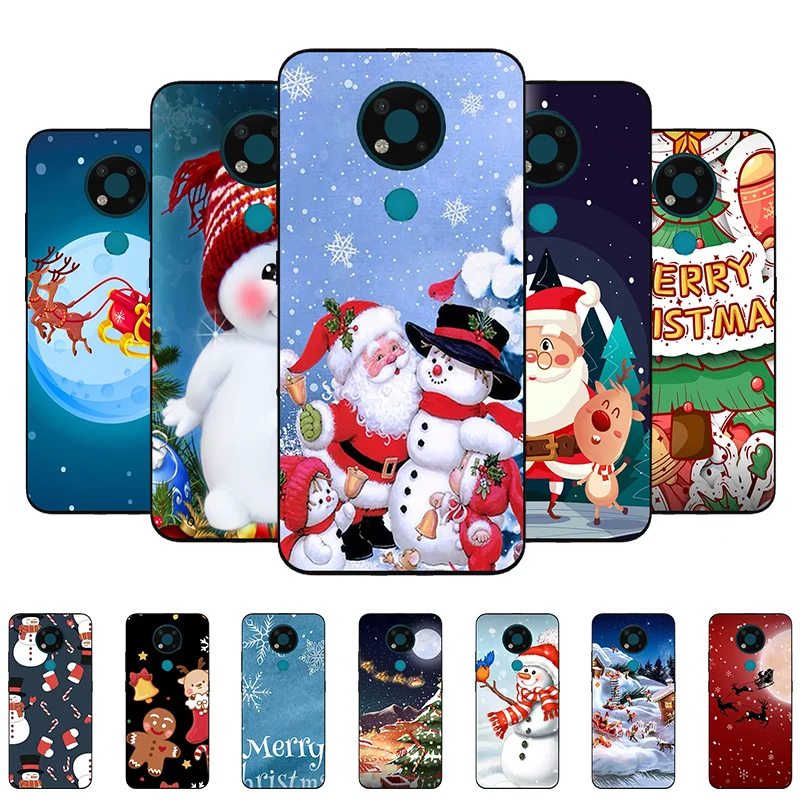 

Phone Case For Nokia 3.4 Case Christmas Cute Silicone Cover For Nokia 3.4 TA-1288 TA-1285 TA-1283 Soft Case for Nokia3.4 6.39"