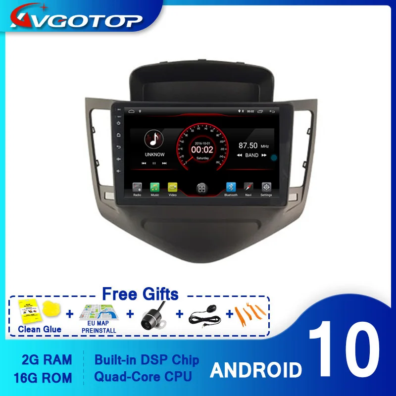 AVGOTOP автомобильный dvd-плеер GPS Android 10 для CHEVROLET CLASSIC CRUZE 2008-2011 мультимедийный