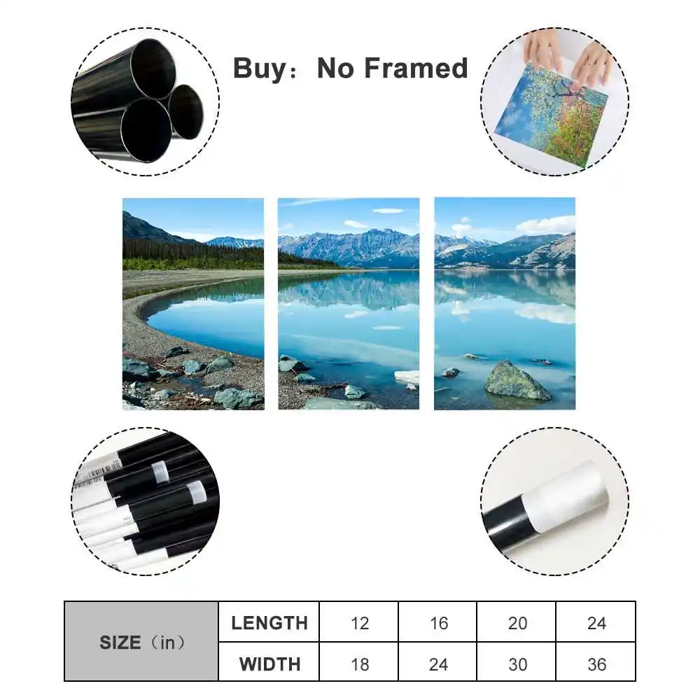 

landscape lake Canvas Art Poster and Wall Art Picture Print Modern Family bedroom Decor Posters