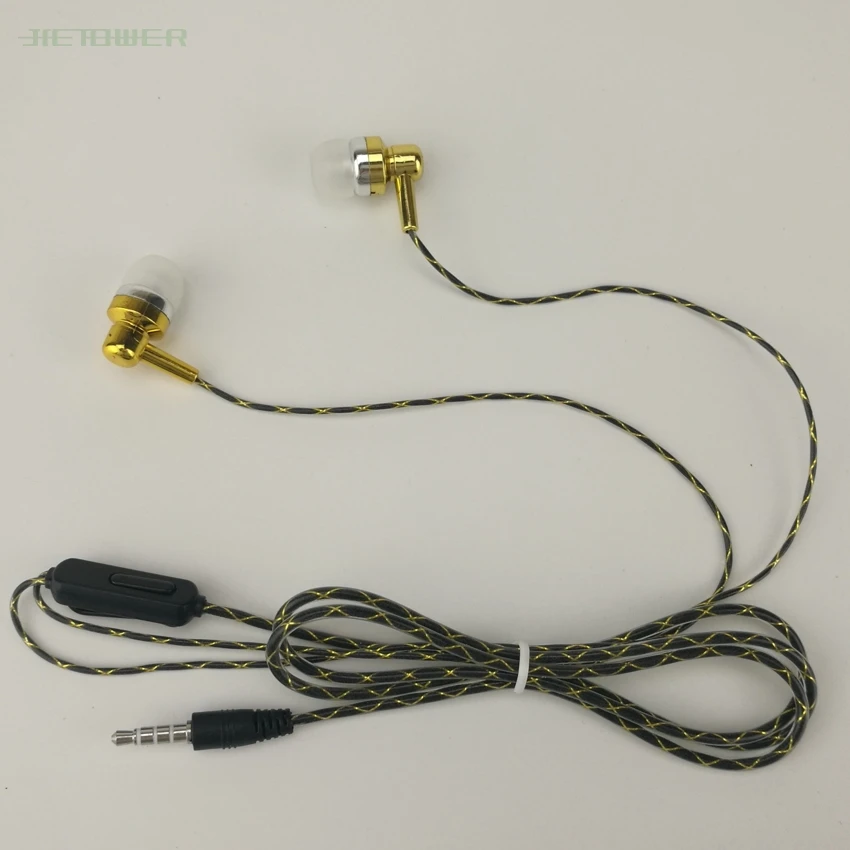 Недорогие наушники In-ear Stereo Phone Headsets Earphones Headphones с микрофоном 3,5 мм оптом для iPhone Samsung, 50шт/лот.