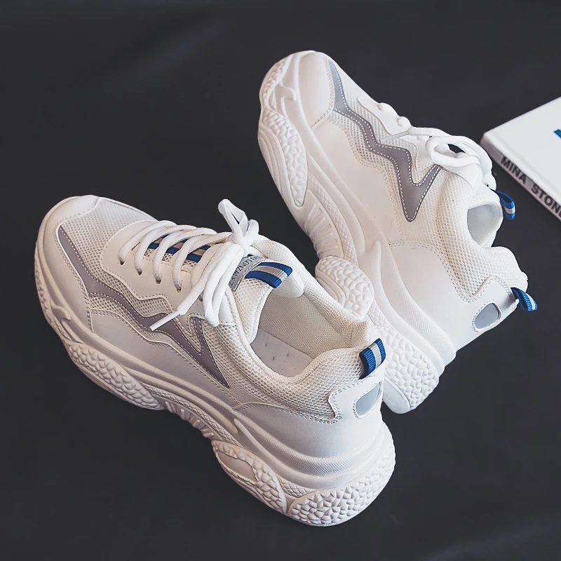 

Girls trainers spring sneakers women chunky shoes 2020 trendy unisex platform Luminous casual vulcanized shoes woman