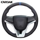Чехол на руль CARDAK, кожаный чехол на руль для Chevrolet Cruze Aveo Orlando Holden Cruze Ravon R4, прошитый вручную