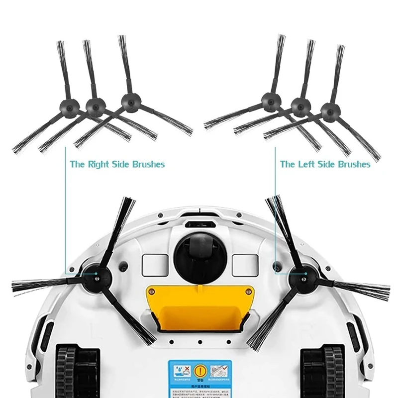Top Sale Replacement for ILIFE V3 V3S V5 V5S Pro Robot Vacuum Cleaner 1x Primary Filter+3x Filters+6x Side Brushes | Бытовая техника