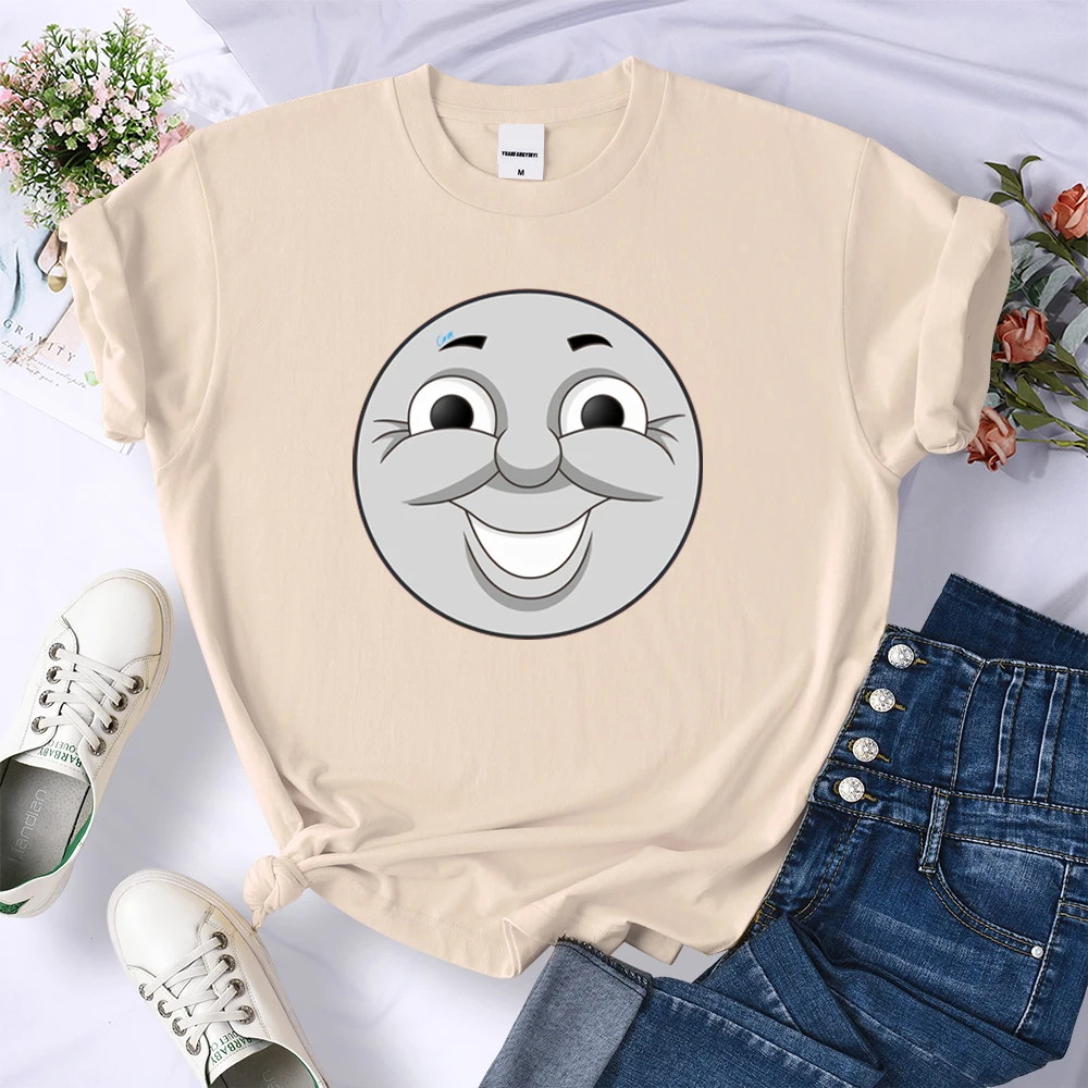 

Женская футболка с круглым вырезом, принтом и круглым вырезом