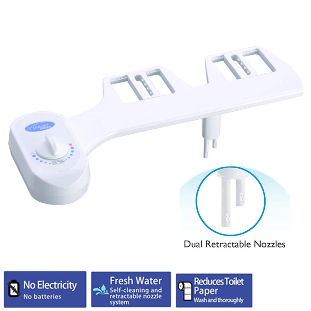 

Rear Water Inlet Hygienic Bidet Seat Nozzle Adjustable Water Flow Self-Cleaning Nozzle-Fresh Water Bidet Sprayer Set new