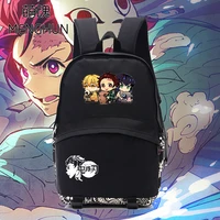 kimetsu no yaiba demon slayer nezuko tanjirou lovely character printing school backpack nylon backpacks cartoon bag