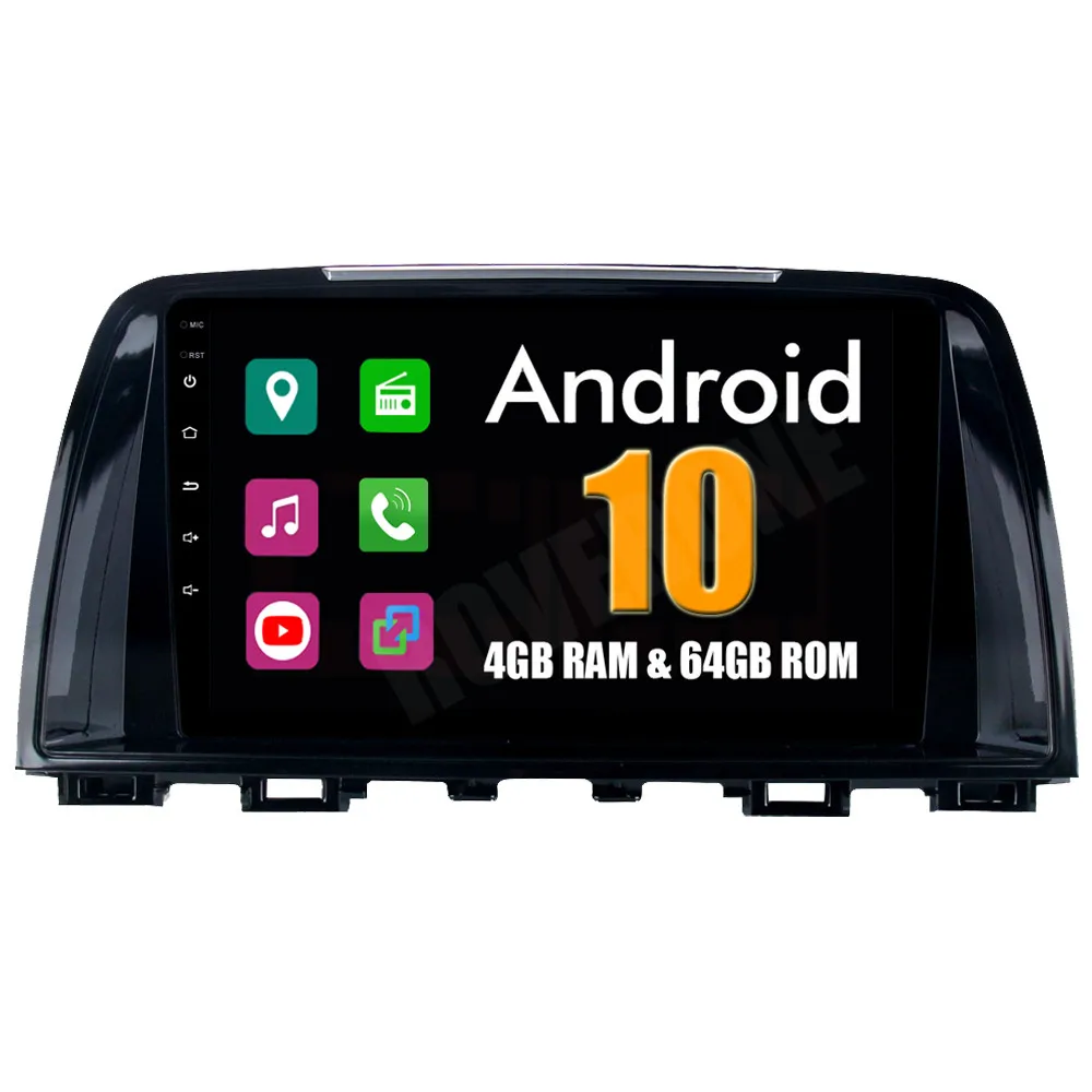 Автомагнитола RoverOne для Mazda 6 Atenza 2013 2014 Android 10 автомобильная стереосистема с GPS