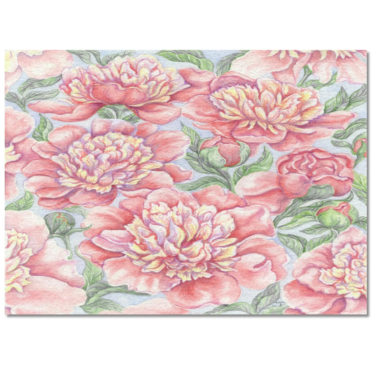 ?? ピンクの牡丹の花水彩画カーペットベッドルームベッドサイド毛布ラグクロークカーペットの寝室の装飾