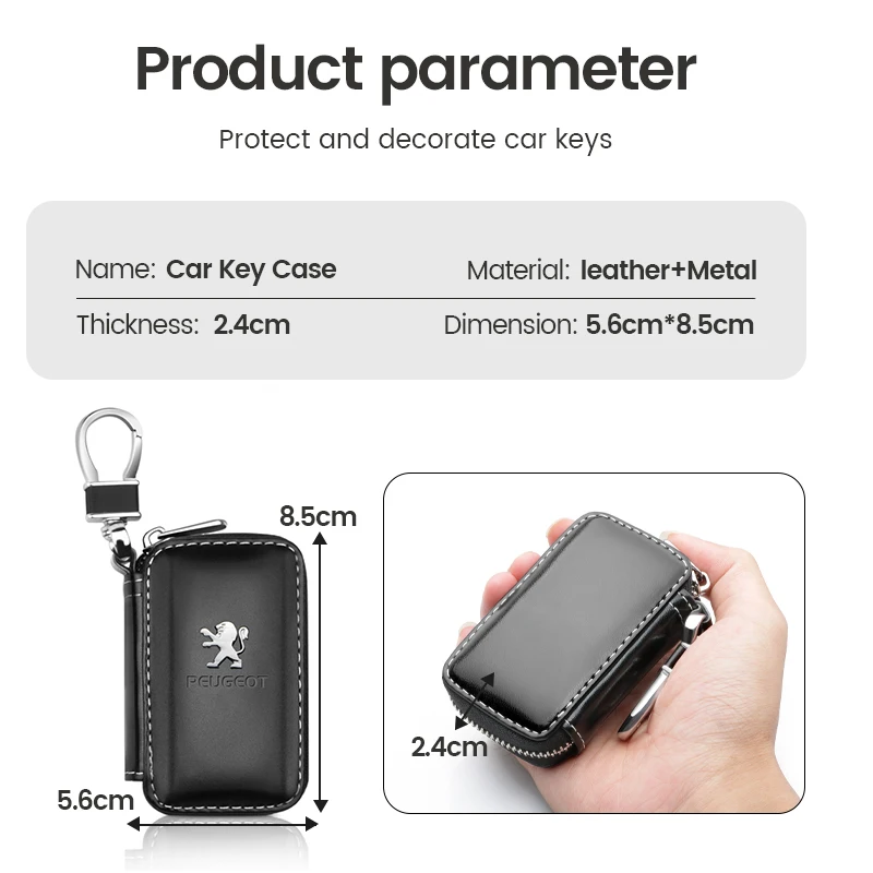 Роскошный оригинальный кожаный чехол для автомобильного ключа защитный