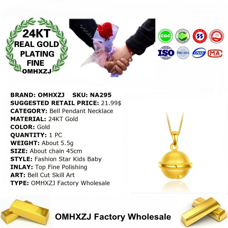 Ювелирные изделия OMHXZJ NA295 оптовая продажа Европейская мода лидер продаж красивое