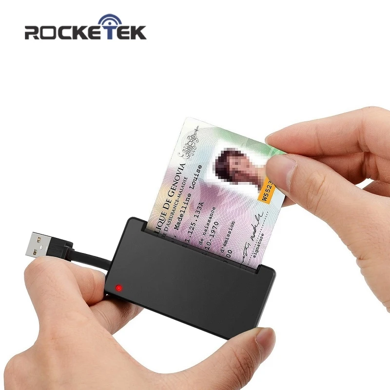 Rocketek USB 2 0 устройство для чтения смарт карт памяти ID Bank EMV электронный DNIE days citizen sim