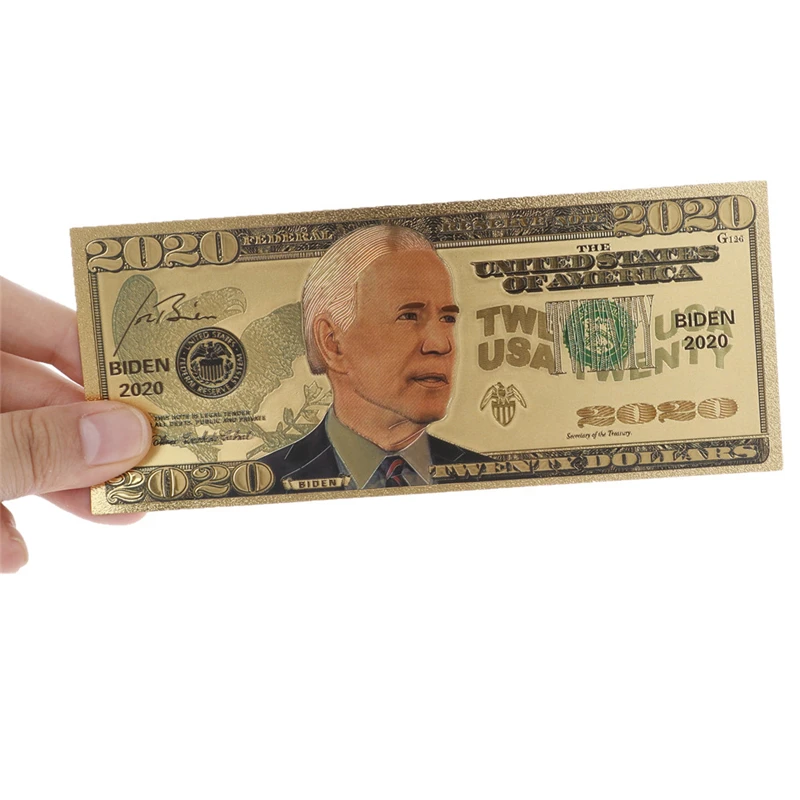 Памятная Банкнота с золотым покрытием 1 шт.|Золотые банкноты| |