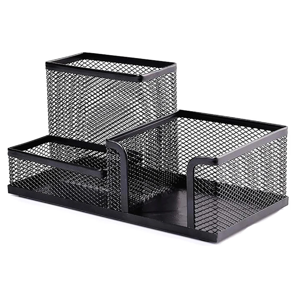 

Desktop Organizer Metal Mesh Tabletop Pen Pencil Holder Organizer Office Home Stationery Storage Case Basket Students Supplies