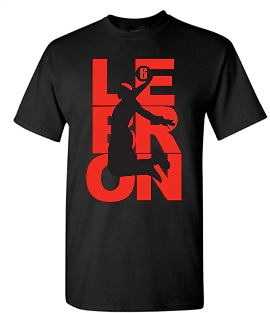 

2021 Summer Men's T-shirt Red Letters Portrait Dunk Pattern Printing Casual High Quality Simple and Comfortable Men's Clothing