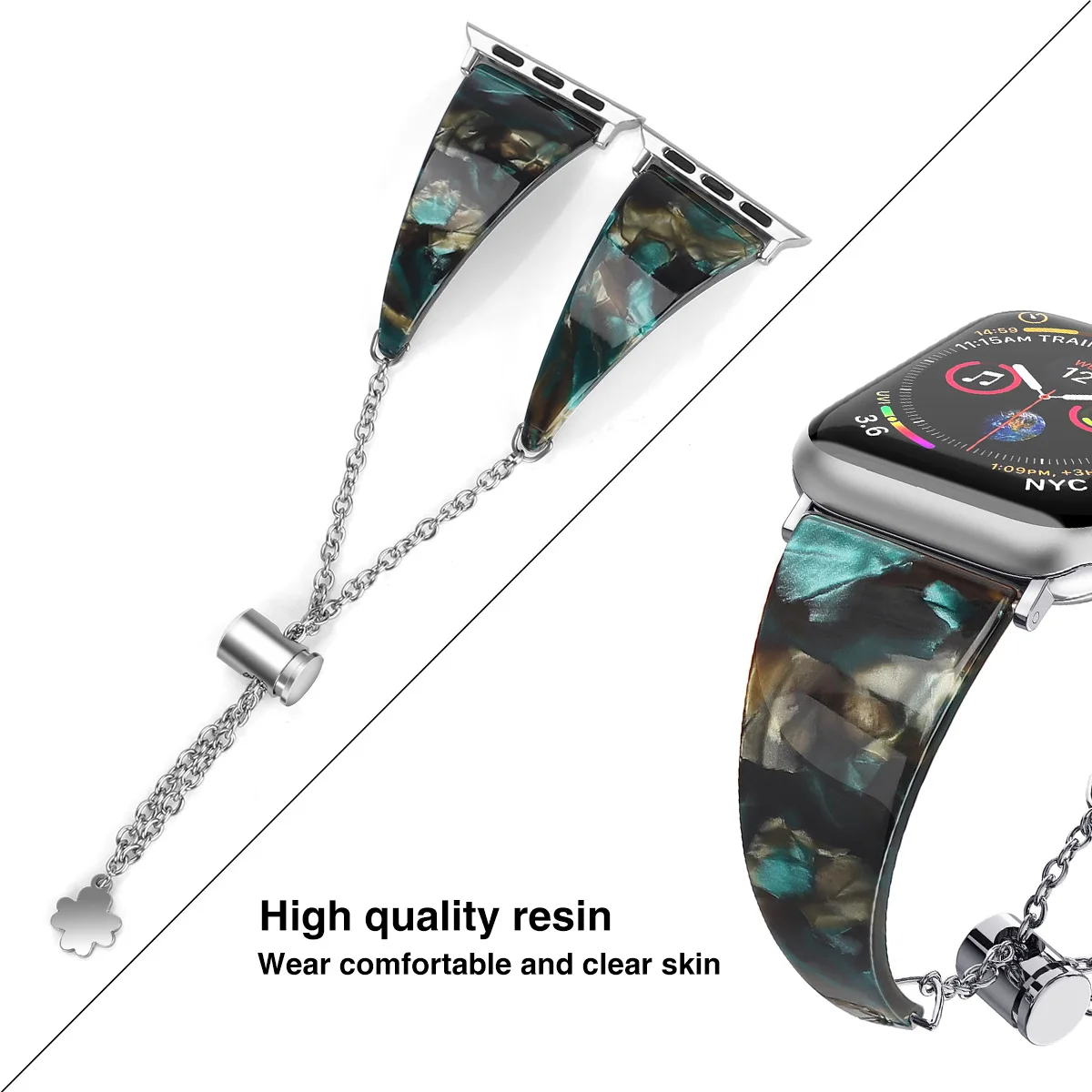 Apple watch band 42 мм 44 мм для серии 4 3 iphone часы ремешок Смарт часы браслет я часы полосы 40 мм 38 мм аксессуары для часов