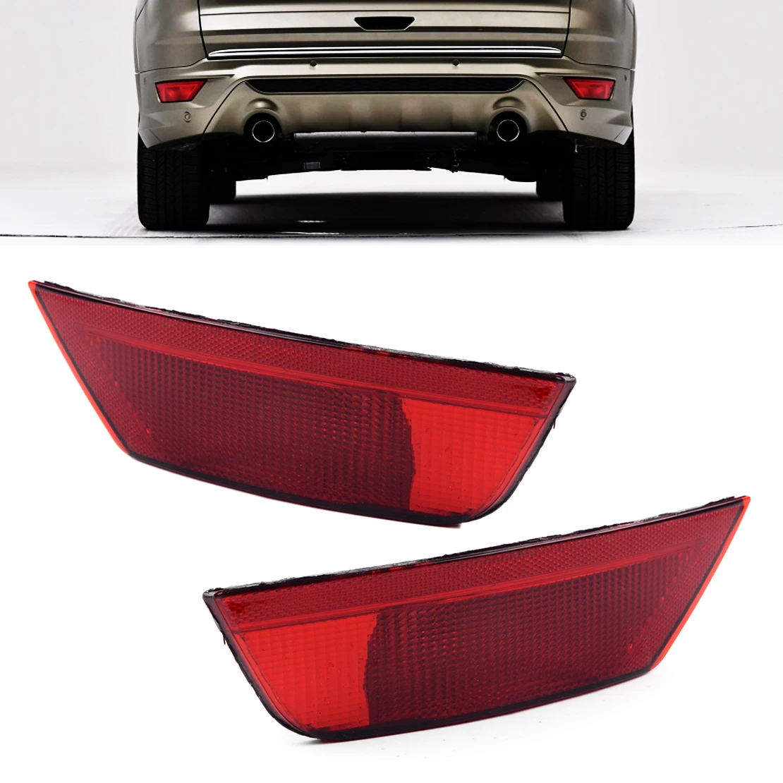 

DWCX Новинка 1 пара левый и правый Автомобильный задний бампер противотумансветильник фары дом подходит для Ford Kuga MK2 2013 2014 2015 2016 2017 2018