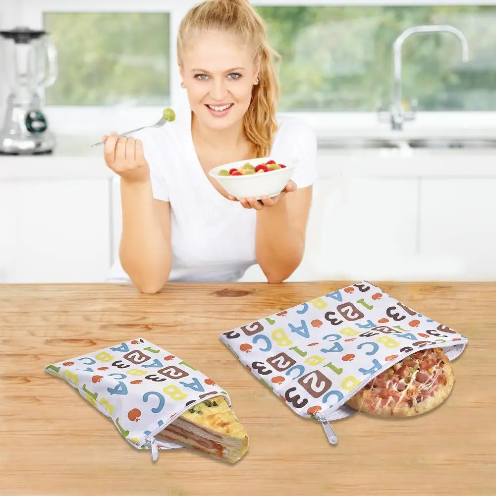 3 шт многоразовые сумки для закусок Сэндвич Хлеб водонепроницаемый мешок