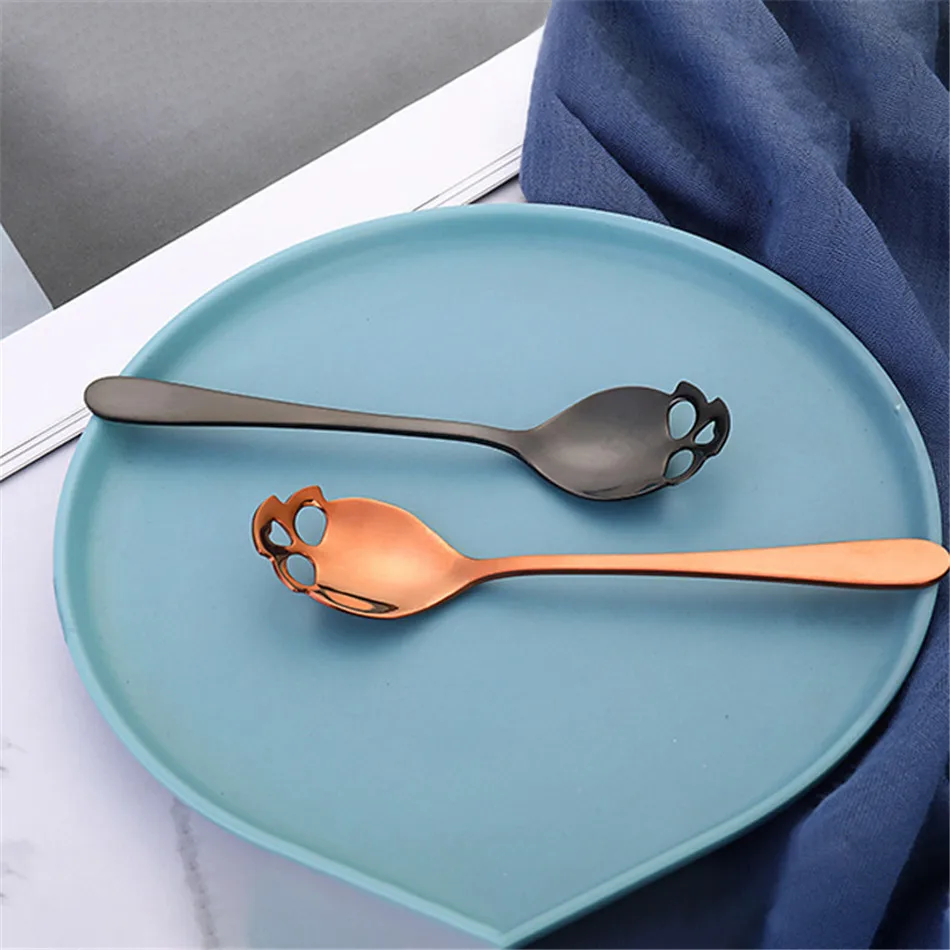 Красочная ложка для мороженого из нержавеющей стали в виде черепа|Наборы