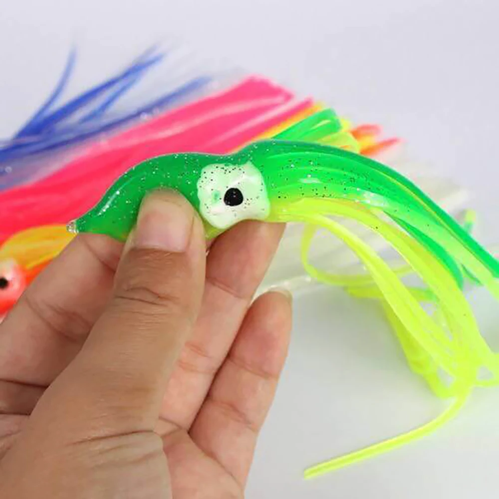 Крючки вспомогательные в виде кальмара 5 шт./пакет крючки большого размера для