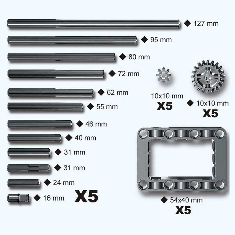 Technic Electric PF запчасти Средний XL Большие моторы Удлинительный шнур рулевое