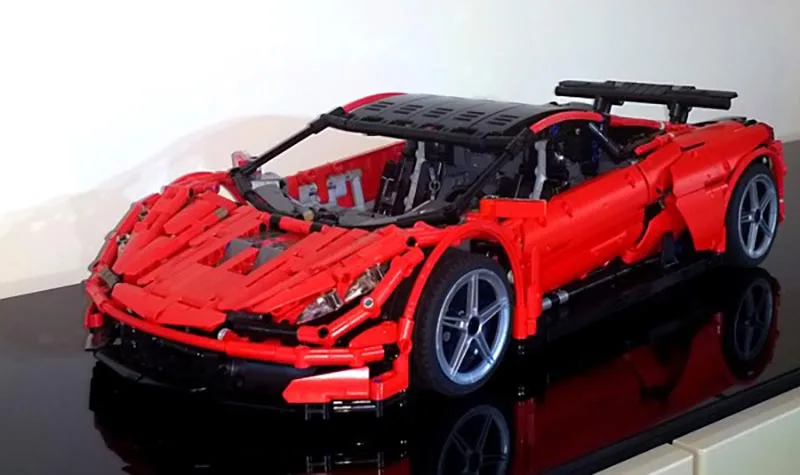 Новая технология серии MOC-14052 Ultimatum GTR V10 спортивные автомобильные строительные блоки кирпичи diy игрушка подарок на день рождения Рождество