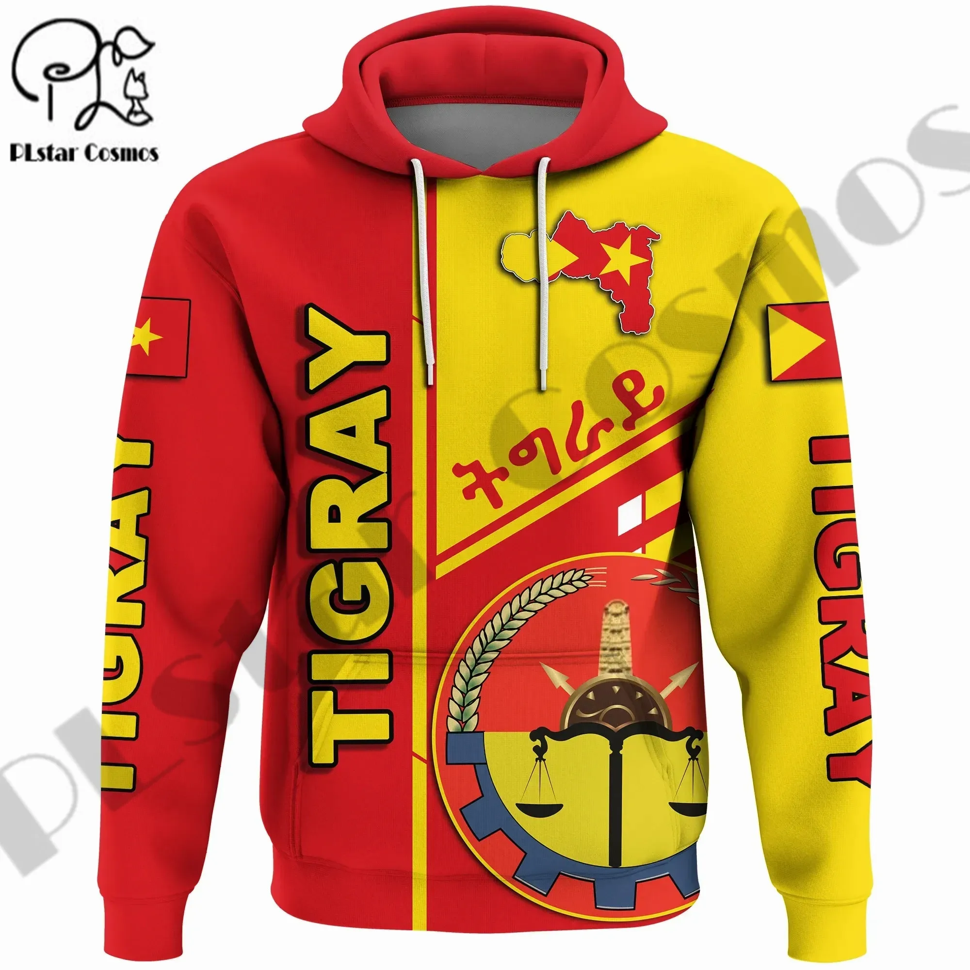 

PLstar Cosmos 3DPrint Newest Tigray Country Flag Unique Unisex Men/Women Hrajuku Casual Streetwear Hoodies/Zip/Sweatshirt A-4