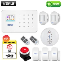 kerui wireless smart home gsm security alarm system sms app control house motion detector sensor burglar signal device ip camere