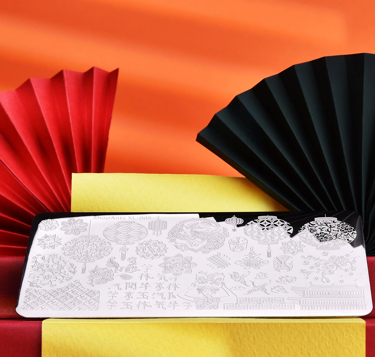 Штамповочные пластины для ногтей SHOPANTS китайские элементы рисунок природного